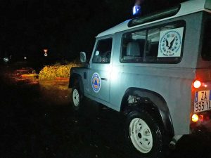 Intervento dell'Aeopc per il maltempo