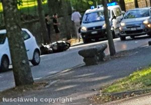 Viterbo - Scontro auto-scooter a viale Trieste