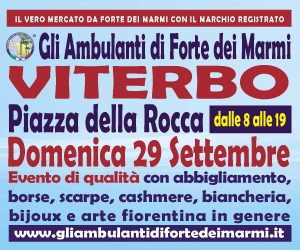 Gli ambulanti di Forte dei Marmi a Viterbo