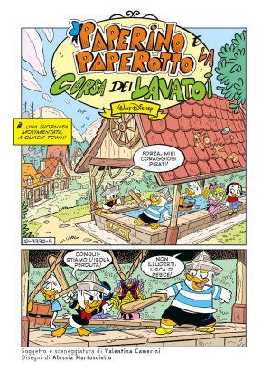 Gli antichi lavatoi di Viterbo su Topolino