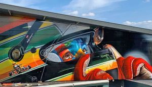 Imola - Il murales dedicato ad Ayrton Senna