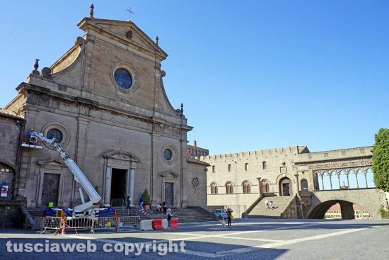 Viterbo - I lavori di consolidamento e messa in sicurezza del duomo