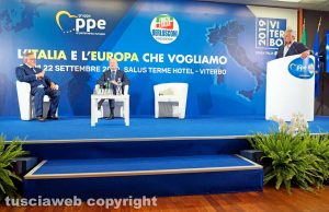 Viterbo - Paolo Liguori, Vincenzo Boccia e Antonio Tajani