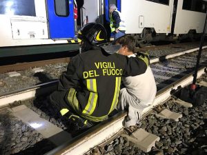Oriolo Romano - L'esercitazione di protezione civile alla stazione