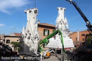 Viterbo - Santa Rosa - Lo smontaggio di Gloria 