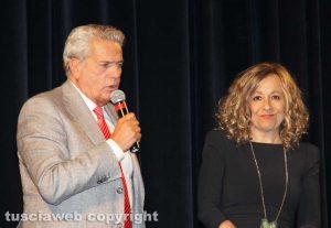 Viterbo - Serenella Papalini e il sindaco Giovanni Arena