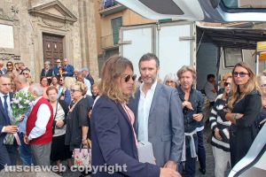 Viterbo - Alberto Mezzetti ai funerali della nonna Pasqualina