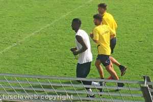 Sport - Calcio - Viterbese - Mamadou Tounkara durante l'allenamento di ieri