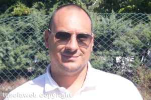 Sport - Calcio - Viterbese - Il sindaco di Latera Francesco Di Biagi fa visita alla squadra
