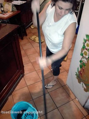 Viterbo - L'ennesimo allagamento all'Osteria Salicicchia
