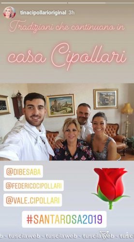 Tina Cipollari a Viterbo per le festività di Santa Rosa