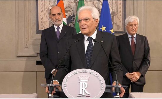 Roma - Il presidente della Repubblica Sergio Mattarella