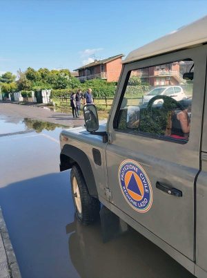 Tarquinia - Strade allagate al lido - L'intervento dell'Aeopc