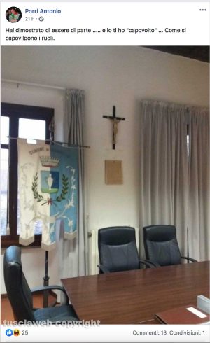 Vasanello - Il sindaco Porri dileggia e attacca il presidente della repubblica Sergio Mattarella