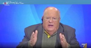 Giuliano Cazzola nel programma "L'aria che tira" su La7