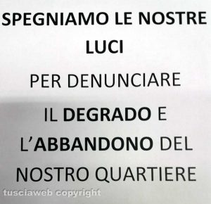 Viterbo - Lite in via Cairoli - La protesta dei negozianti