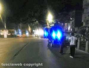 Viterbo - Controlli dei carabinieri nel centro storico - Sacrario