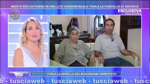Bagnoregio - Anziano morto per un pugno durante una lite condominiale - Il caso a Pomeriggio Cinque di Barbara D'Urso