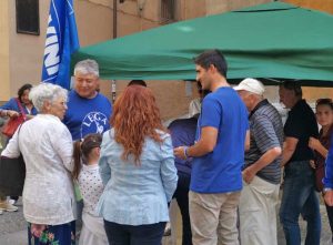 Viterbo - I gazebo della Lega contro il governo