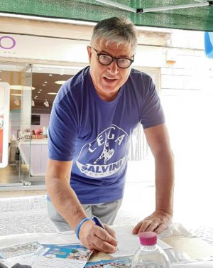 Viterbo - I gazebo della Lega contro il governo - Umberto Fusco