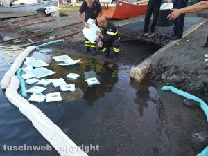 Marta - Sversamento di gasolio nel lago di Bolsena