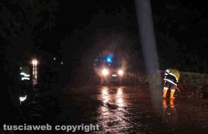 Maltempo - Gli interventi a Montefiascone nella notte