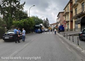 Montefiascone - L'incidente sulla Umbro casentinese