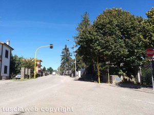 Montefiascone - I semafori installati in via Fiordini