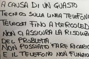 Viterbo - La frazione di Tobia - Il cartello di un'attività commerciale
