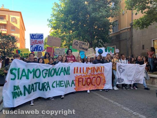 Il "Fridays for future" a Viterbo
