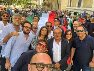 Roma - La manifestazione FdI contro il governo