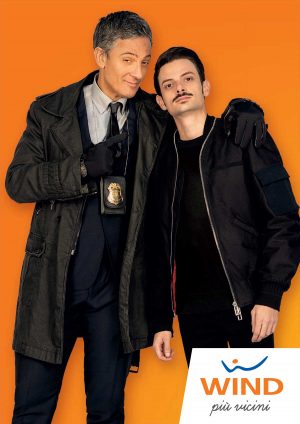 Fiorello e Rovazzi nella pubblicità della Wind