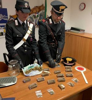 Ladispoli - La droga sequestrata dai carabinieri 