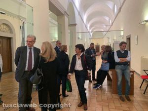 Viterbo - Unitus - Elezioni per il nuovo rettore all'aula magna di Santa Maria in Gradi