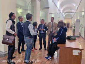 Viterbo - Unitus - Elezioni per il nuovo rettore all'aula magna di Santa Maria in Gradi