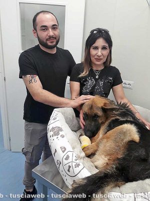 Spes con Rosita Francia e Filippo Canensi dopo essere stata adottata