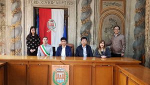 Orte - La delegazione cinese in visita a palazzo Nuzzi