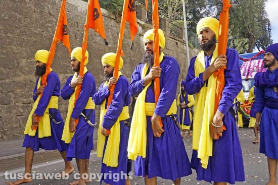 Viterbo - La marcia dei sikh