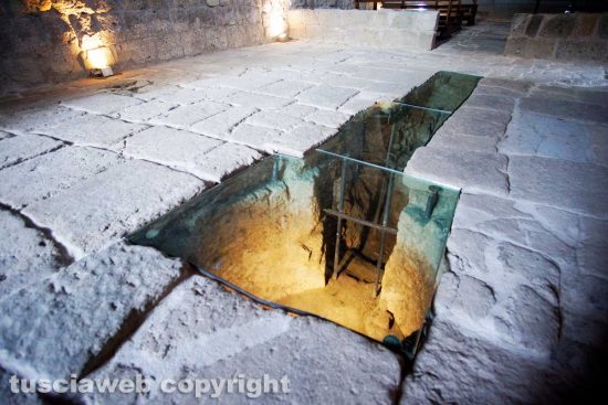 Tuscania - I resti della pieve benedettina all'interno dell'abbazia di San Giusto