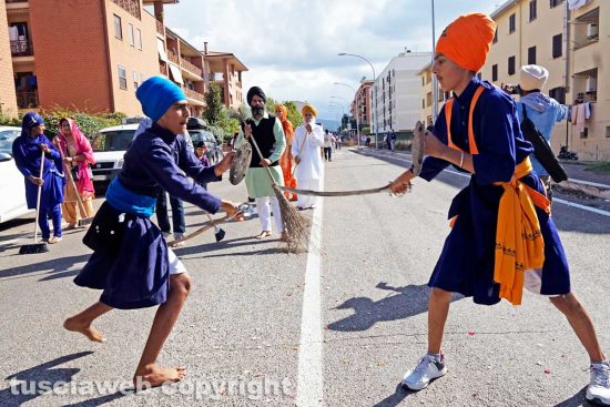 Viterbo - La marcia dei sikh