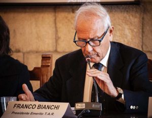 Franco Bianchi, presidente emerito del Tar
