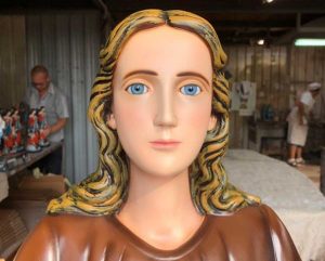 Viterbo - La statua di Santa Rosa che sarà donata alla parrocchia del Sacro Cuore