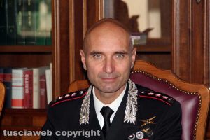 Il colonnello Andrea Antonazzo, comandante provinciale dei carabinieri di Viterbo