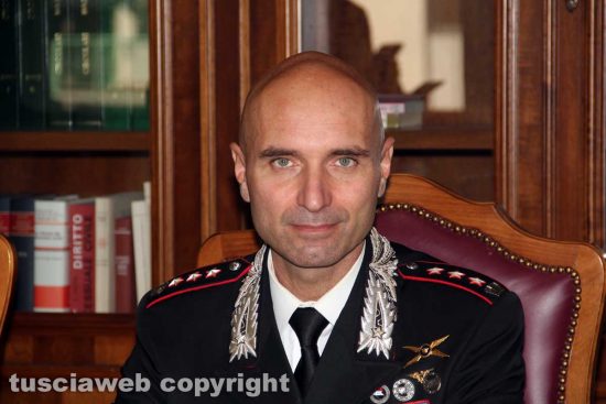 Il colonnello Andrea Antonazzo, comandante provinciale dei carabinieri di Viterbo