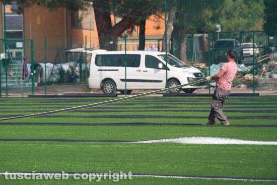 Sport - Calcio - I lavori al campo del Pilastro