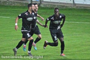 Sport - Calcio - Viterbese - L'esultanza di Mamadou Tounkara