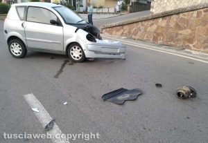 Montefiascone - Incidente in via Aldo Moro