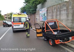 Montefiascone - Incidente auto contro Apetto
