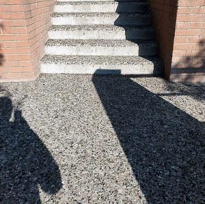Montalto di Castro - L'esterno del centro diurno per disabili Regina Pacis coperto di guano