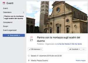 L'evento "Panino con la mortasa sugli scalini del duomo"